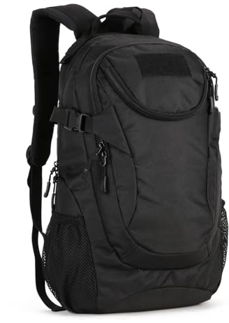 HUNTVP Taktischer Rucksack, 25 l, Militärtasche, WR, Schwarz, Rucksack, Rucksäcke