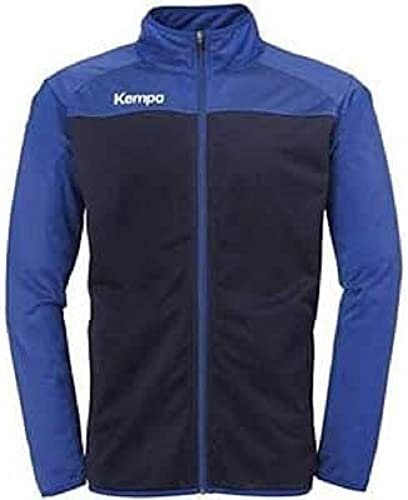 Kempa Kinder Prime Poly Jacke Sportjacke, Marineblau / Königsblau, 152