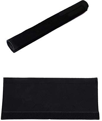 Fahrradkettenstrebenschutz, WASAGA 2er Pack Fahrradrahmen Kettenschutz Schützen Sie Neopren Pad Cover Guard Warp Radfahren Zubehör für MTB Rennrad City Bike (Schwarz Leer)