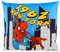 Disney Home Spiderman - Dekokissen mit Füllung und Reißverschluss - 40x40 cm - Wurfkissen mit Füllung, tolles Deko-Kissen für Sofa, Couch, Wohnzimmer und Schlafzimmer - weiches Kuschelkissen