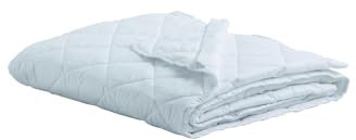 Yatas BEDDING Gesteppter Matratzenschoner, maschinenwaschbar und pflegeleicht, hervorragender Schutz und Komfort, Bezug aus 100 % natürlicher Baumwolle und flauschiger Füllung, Weiß (Doppelbett), 99,1