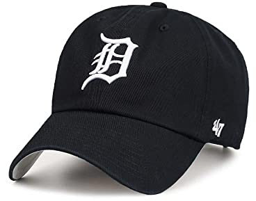 '47 47Brand Detroit Tigers Black Ballpark Clean up Strapback Cap