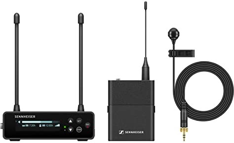 Sennheiser EW-DP ME4 SET (R1-6) Tragbares digitales UHF-Drahtlosmikrofonsystem mit ME4-Ansteckmikrofon mit Nierencharakteristik - Schwarz (700021)