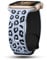CreateGreat Sport Leopard Engraved Bands Compatible with Apple Watch Band 41mm 40mm 38mm Women, Silicone Luxury Cheetah Designer Sport Strap for iWatch Bands Series SE 8 7 6 5 4 3 2 1, Sky & Black
