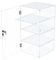 Choowin Acryl-Vitrine mit 4 Ablagen, mit Schlossschlüssel, transparente Vitrine mit abnehmbaren Regalen, sichere Aufbewahrung für Sammlerstücke, 22,9 x 22,9 x 48,3 cm