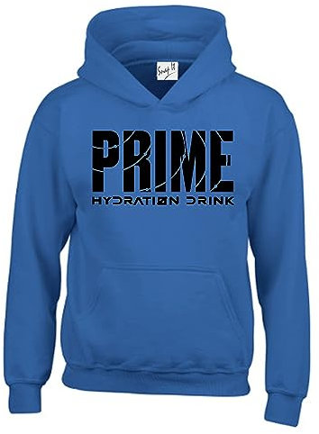 AZ Funny Inspired Prime Hydration Drink Hoodie Flavour Logan Paul KSI Hooded Top Royal