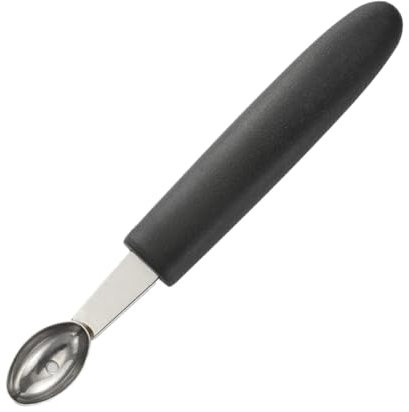 QOKLIYUI Melon Baller Scoops Made with Stainless Steel Durable Stainless Steel Ice Cream Scoops Melon Baller Fruit Scoop, Egg Shape