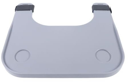 Plateau universel pour fauteuil roulant - En ABS - Amovible - Avec 2 porte-gobelets et sangle sécurisée - Accessoire pour les maisons de soins - Pour écrire, lire, manger, etc