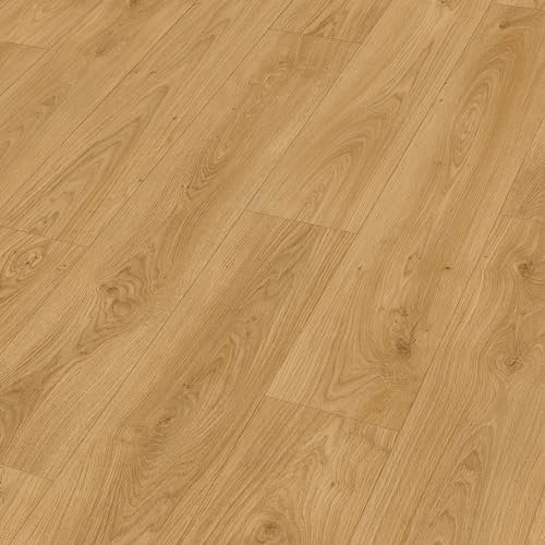 Meister Laminatboden MeisterDesign. Laminate LD 250 1288 x 244 x 10 mm 07127 Ufereiche Honig Porensynchron-Struktur