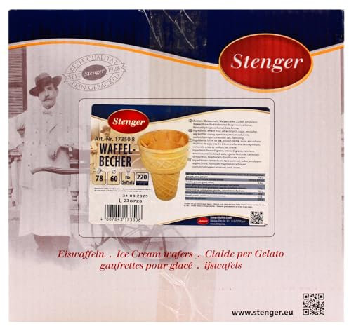 Stenger Waffelbecher groß, (1 x 220 Stück)