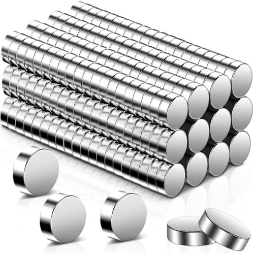 250 Stück Kleine Magnete Stark, 3x1mm Mini Rund Neodym, Kühlschrank Magnete für Magnettafel, Whiteboard, Basteln, Karte