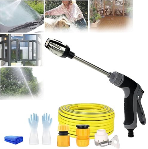 NNBWLMAEE Turbowasher - Power High-Pressure Cleaner for Every Garden Hose, My Garden Friend Pressure Washer, for Car Washing, Garden Cleaning, Patio (20M)