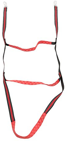 Marine Rope Ladder Boarding Rope Ladder Inflatable Boat Canoeing Resistant Nylon Webbing Kayak Boating (Red 3 Stairs)