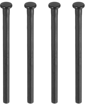 sourcing map Lot de 4 goupilles de charnière de porte de 8,9 cm, amovibles brossées, charnières de sécurité intérieures pour remplacement de porte résidentielle en bois, noir mat