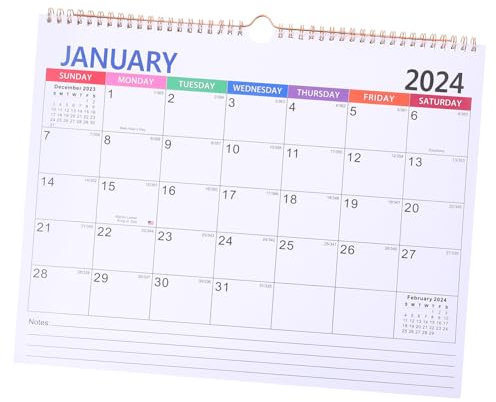 Parliky Kalender zum Aufhängen Stabiler Wandkalender Notizkalender Monatskalender Terminkalender für Zuhause