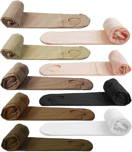 DANCEYOU Girls Ballet Tights Womens Dance Stockings 70D Convertible Dance Tights for Kids and Women, Chocolate Brown SA/MA (L)