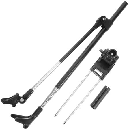 KITANDOVE Stainless Steel Fishing Rod Holder Rod Rack for Garage Wall Mount Slip Ground Insert Versatile