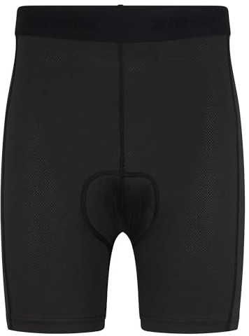 Ziener Herren NESTO X-Function Fahrrad-Unterhose/Rad-Innenhose/Mountainbike-Unterwäsche - sehr atmungsaktiv|gepolstert|schnelltrocknend|elastisch, Black, 48