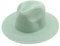Sombrero de protección solar para hombre y mujer, sombrero de paja de borde grande, sombrero de paja plegable de verano para hombres y mujeres, sombrero de jazz, sombrero de playa, verde menta, Talla
