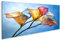 islandburner Bild auf Leinwand Bunte durchscheinende Calla Lilien in Licht Bilder Wandbilder Poster