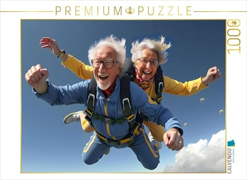 CALVENDO Puzzle Fallschirmsprung | 1000 Teile Lege-Größe 64 x 48 cm Foto-Puzzle für glückliche Stunden