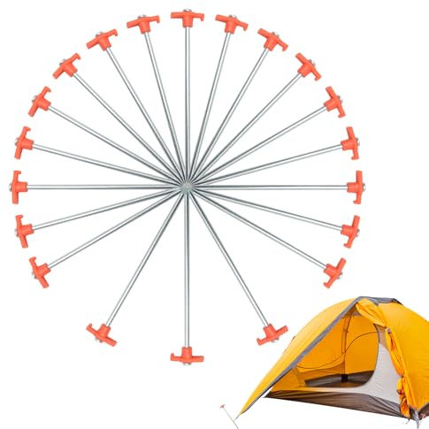 Zelt Heringe Heavy Duty, Erdanker ing Pflöcke, 20 Stück Robust Outdoor Heringe Pflöcke Festzelt Befestigung für Sand Wiese Trekking