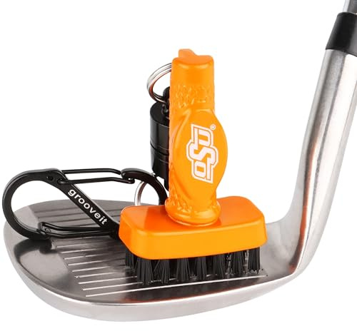 Grooveit Aluminum OSU MiniG Golf Club Cleaning Brush – Go Pokes!