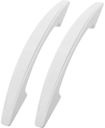 TOGEVAL 2pcs Refrigerator Door Handles High-strength Wear-resistant Plastic Pulls for Freezer and Fridge Replacement Easy to Install for Commercial and Home Use