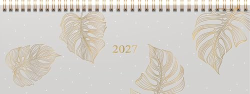 rido/idé Querterminbuch Premium Young Line 2027 „Monstera“ | 297×105 mm, Papier
