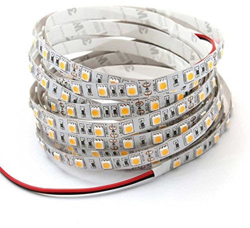 Kanlux 1 Meter LED Streifen Stripe SMD IP00 4,8W/m 3000K warmweiß verlängerbar und alle 5cm kürzbar energiesparende LED stromsparend