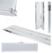 WORHAN® Rollstuhl Rampe klappbar 272kg faltbar Rollstuhlrampe Mobil Aluminium 153cm 1R5