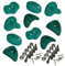 Garden Games Climbing Wall Holds Pack of 10 High Grip Poly Resin Climbing Stones (Green, 10 Pack)
