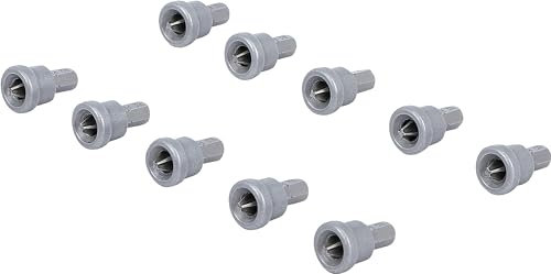 BGS Diy 50408 | Bit-Satz mit Tiefenstopp | für Gipskartonplatten | 6,3 mm (1/4) | Kreuzschlitz PH2 | 10-tlg.