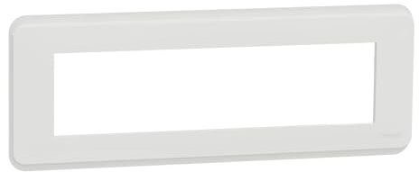 Schneider Electric - Unica Pro - plaque de finition - Blanc - 8 modules - NU411818