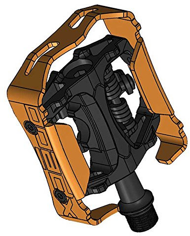 Xpedo Pedal Clipless XCF13AC 9/16Zoll XCF13AC schwarz orange + SCHLAUCHFLICKEN