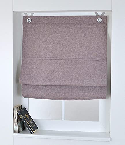 Kutti Tenda a Pacchetto Dimout con Occhielli Opaca Oscurante Marrone 45 x 130 cm