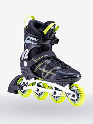 K2 Inline Skates F.I.T. 84 PRO Für Herren Mit K2 Softboot, Black - Yellow, 30E0013