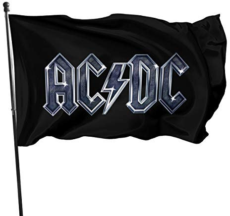 N / A ACDC Fahnen Flagge Flag Banner Polyester Material Gartenbalkon Gartendekoration Im Freien 90x150cm