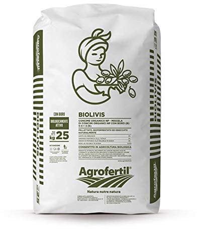 Concime per olivo BIOLIVIS 25Kg concime organico con Boro Biologico
