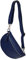 AmbraModa GLX10 - Damen Herren unisex kleine Hüfttasche Gürteltasche Bauchtasche Umhängetasche aus Echtleder (Jeansblau)