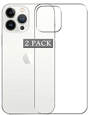 Vaxson 2 Stück Rückseite Schutzfolie, kompatibel mit iPhone 13 Pro Max, Backcover Skin TPU Folie Haut [nicht gehärtetem Glas Displayschutzfolie ] Neue