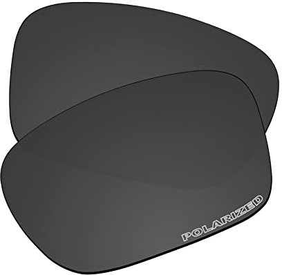 EZReplace Verres de rechange pour lunettes de soleil Oakley Holbrook OO9102 (verres polarisés) pour monture Oakley Holbrook (polycarbonate mis à jour, noir carbone)