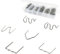 1800 pcs Edelstahl Hot Staples Welder Staple,Plastik Schweißen Heiße Heftklammern,6 Arten in verschiedenen GrößenSchweiß-Zubehör,für Auto reparaturkun Reparieren,Stoßstange usw (1800)
