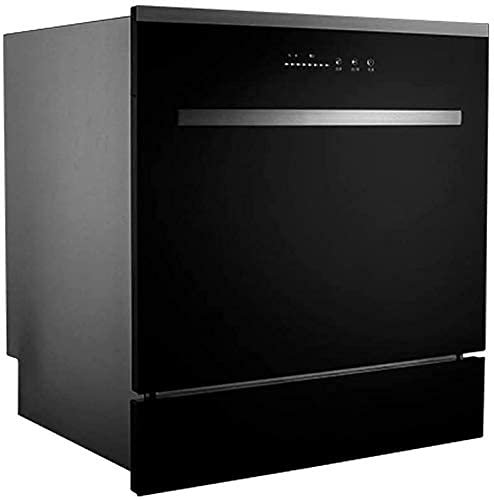 Mueble para lavavajillas, platos de secado de limpieza rápida, ahorro de energía, 4 programas, lavavajillas integrado en la cocina del hogar, lavavajillas compacto de 8 lugares