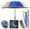 Quick Safety® XL Golf-Stock Regenschirm Automatik Auf-Knopf Extra Stabil. Doppelverdeck-Doppel Reflektierend. Wind-Wasserdicht Sturmfest 30 131cm
