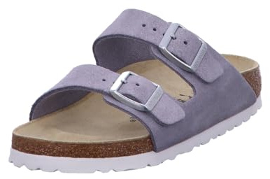 Birkenstock Arizona BS 1024248 Lilla Purple Ciabatte Donna Fibbie Pelle camoscio