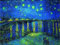 DTAUPREB Peinture par numéros pour adultes DIY Kits de peinture à l'huile Nuit étoilée Vincent Van Gogh Peinture par numéro Dessin sur toile Art Décor Cadeaux