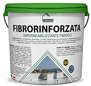 GUAINA IMPERMEABILIZZANTE FIBRORINFORZATO -ELASTICO -NEVERING (5KG, GRIGIO)