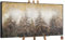 YS-Art Abstrakt Acryl Gemälde auf Leinwand morgens im Wald handgemalt Wandbilder Wohnzimmer modern Wohndekor Bilder Büro gold braun echte Kunst mit Rahmen 200x100 cm