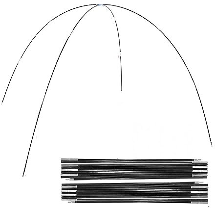 Bâton de rechange pour tente de camping, mâts de rechange en fibre de verre, barres de support extérieures, cadre d'auvent, kit de 3 m